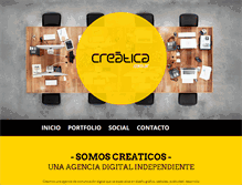 Tablet Screenshot of creatica.com.ar